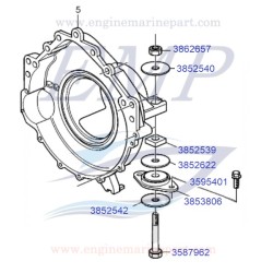 Silent Block supporto volano Volvo Penta 3853806