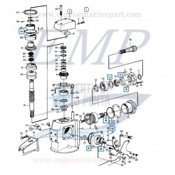 Kit riparazione piede parte alta Volvo Penta 110S