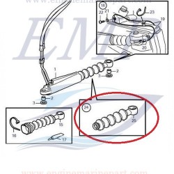 Cuffia pistone trim Volvo Penta DPH, DPR 3594036