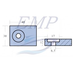 Anodo Johnson / Evinrude EMP 5035786 ZN