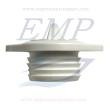 Tappo di scarico Nylon Bianco montaggio con 2 viti Plastimo