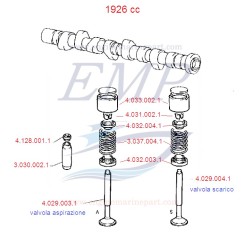 Valvola aspirazione 1926cc FNM 4.029.003.1