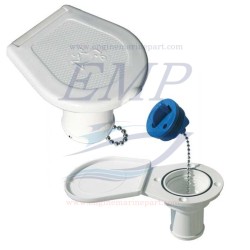 Tappo imbarco acqua in ABS  con coperchio e leva a scomparsa