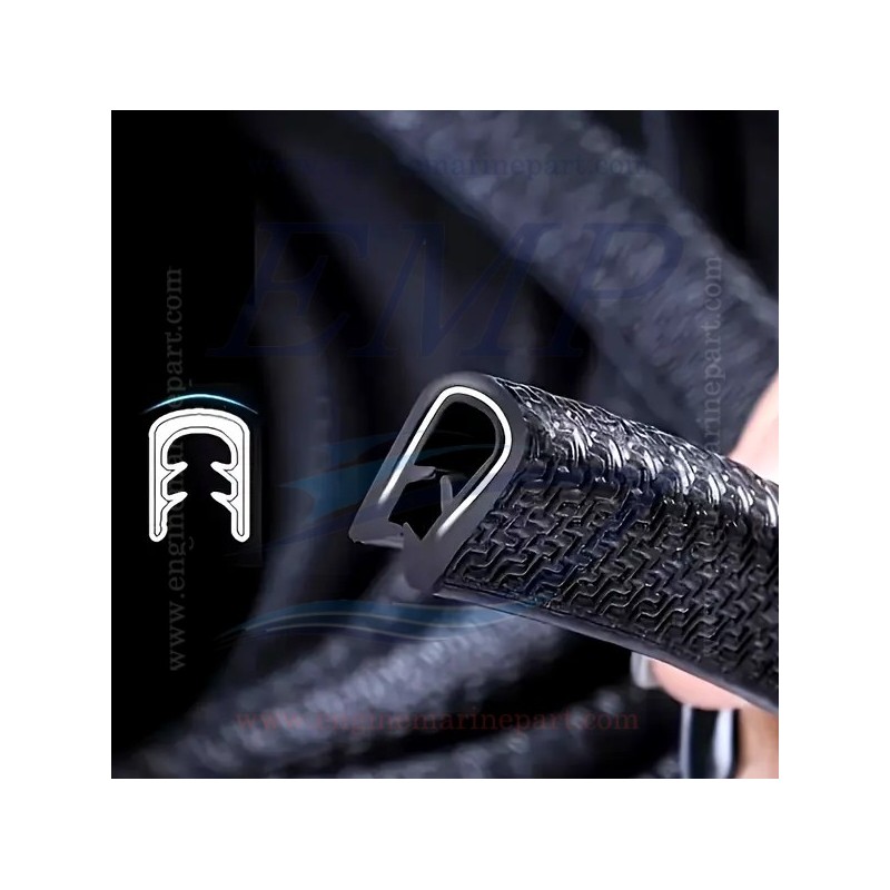 Guarnizione profilato in PVC colore nero