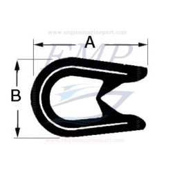 Guarnizione profilato in PVC colore Bianco