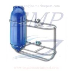 Porta parabordo reclinabile inox 3 posti