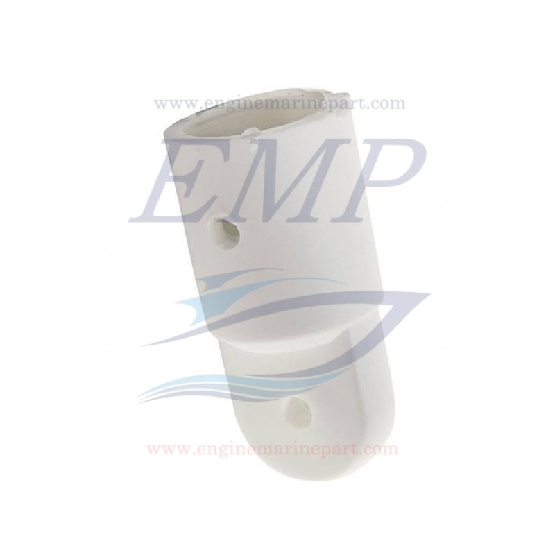 Supporto in nylon maschio per tendalino 20mm Bianco