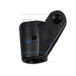 Supporto femmina in nylon per snodo a 90 gradi 22mm nero