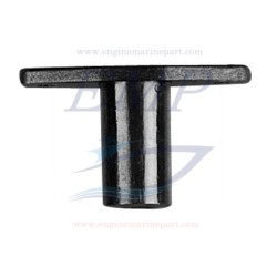 Boccola scalmo in nylon per tendalino foro da 12mm nero