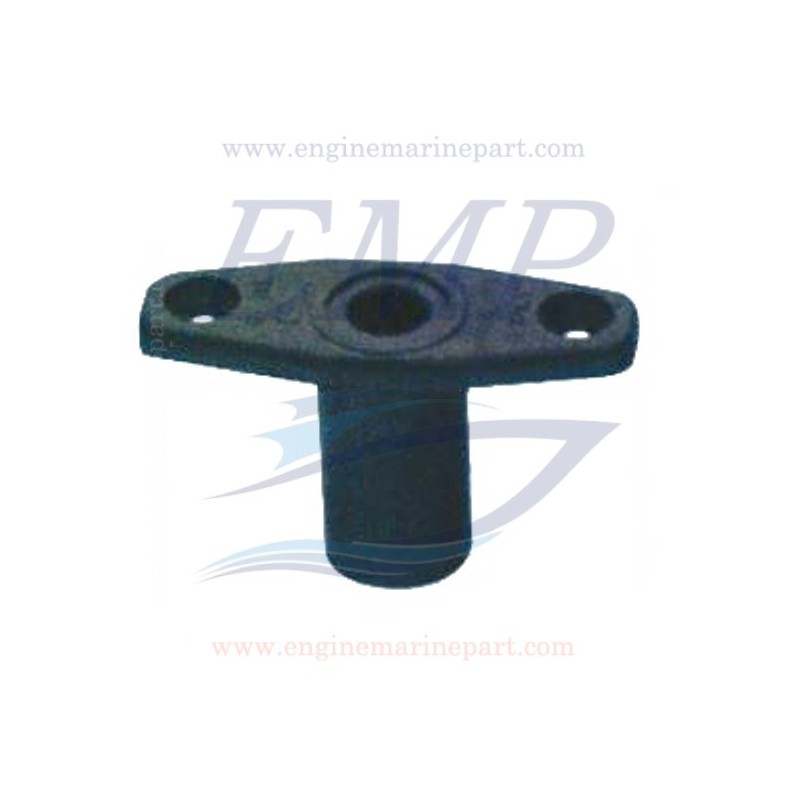 Boccola scalmo in nylon per tendalino foro da 12mm nero