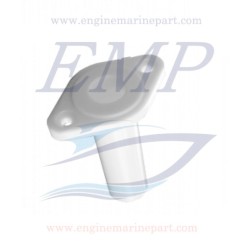 Boccola scalmo in nylon per tendalino foro da 12mm bianco