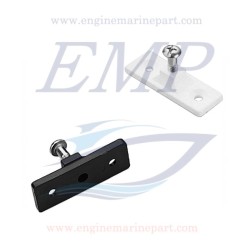 Attacco in nylon tendalino a parete nero