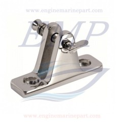 Basetta piana a forcella in microfusione inox 316 sgancio rapido