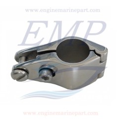 Snodo a forcella apribile in acciaio inox AISI 316 con vite