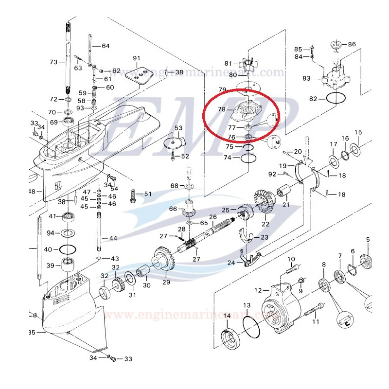 Supporto corpo pompa Selva 1558020