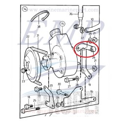Staffa tirante pompa idroguida Volvo Penta 855277