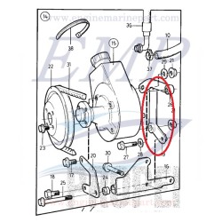 Staffa tirante pompa idroguida Volvo Penta 855275