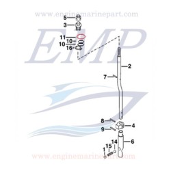 O-Ring asta cambio Johnson, Evinrude 5031261