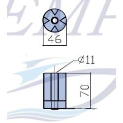 Anodo Volvo Penta IPS 3593981,3809558, 3889731