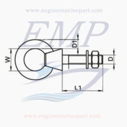 Golfare in aisi 316 m6