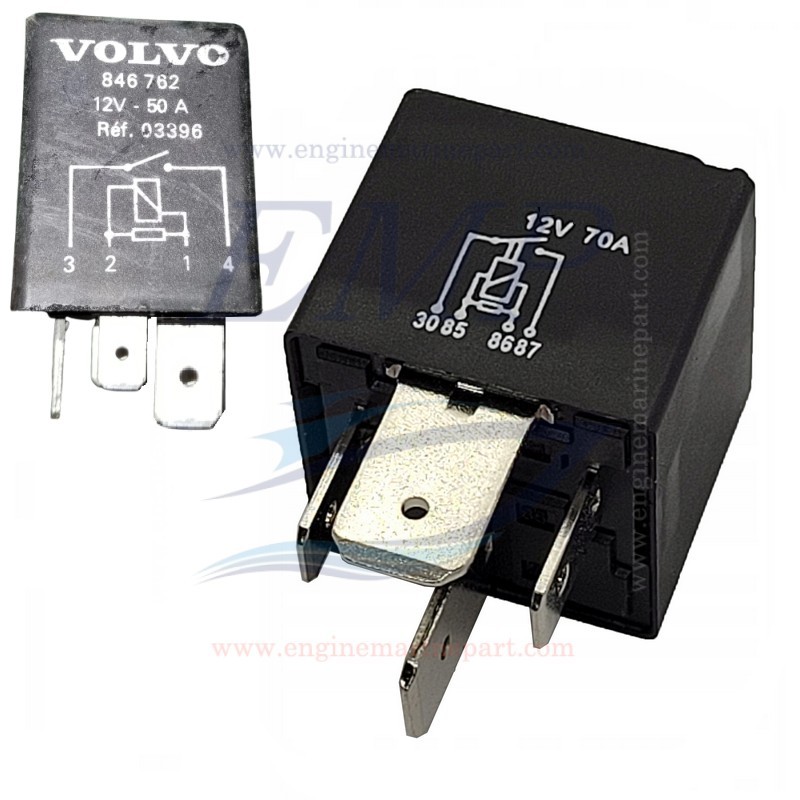 Relè Volvo Penta EMP 846762, 22637542