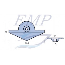 Anodo Piede Yamaha 6E8-45251-02