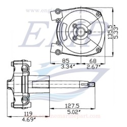 Timoneria meccanica T71 FC Ultraflex