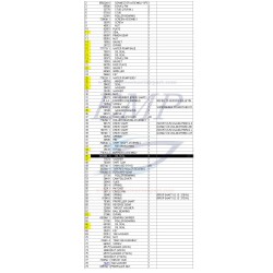 Ricambi Piede HP25, 40, 45 2T 4cil 717cc, Mercury,  Mariner