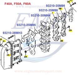 O-ring carburatore Yamaha, Selva  93210-35M86