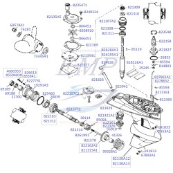 Supporto asta cambio Mercury, Mariner 821827