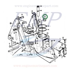 Boccole forcella sterzo Volvo Penta 876279, 853223