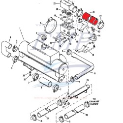 Manicotto acqua Mercruiser 898272065, 805739