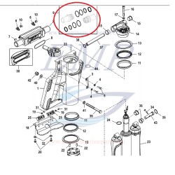 Kit revisione sterzo idraulico Mercury, Mariner 8M0045604