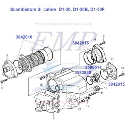 O-ring scambiatore di calore Volvo Penta 3842016