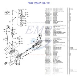 Ricambi Piede 9.9D, 15D Yamaha Marine
