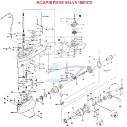 Ricambi piede da S750 a S1050 piede 1557470
