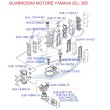 Guarnizioni motore Yamaha Marine 25J, 30D