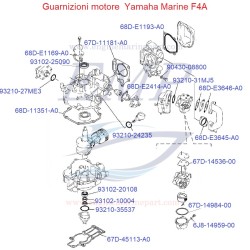 Guarnizioni motore  Yamaha Marine F4A