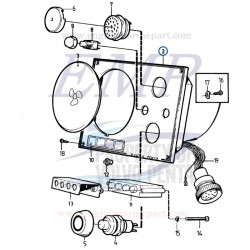 Pulsante avviamento o Arresto  Volvo Penta 843684