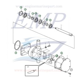 Kit revisione pompa acqua 3593654 Volvo Penta
