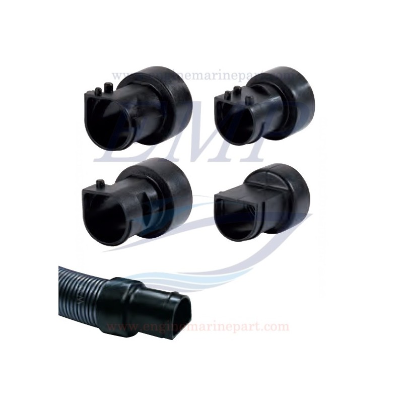 Attacco motore tubo spiralato Yamaha MAR-GRMMT-F1-50