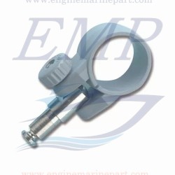 Scalmi a collare regolabili grigio incasso 12mm