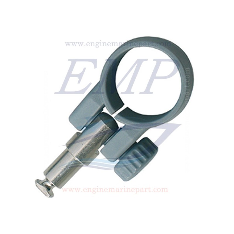 Scalmi a collare regolabili grigio incasso 12mm