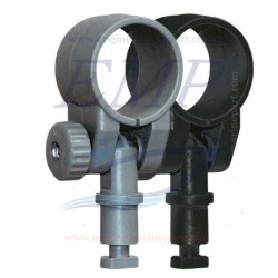 Scalmo a collare regolabile Nero incasso 15mm