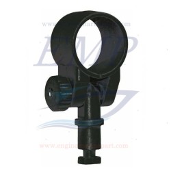 Scalmo a collare regolabile Nero incasso 15mm