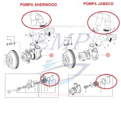 kit tagliando MERCRUISER QSD4.2 con pompa Sherwood