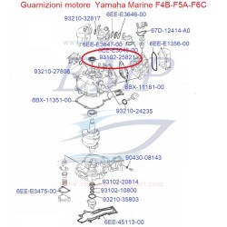 Paraolio albero motore superiore Yamaha 93102-25821
