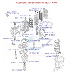 Guarnizioni Yamaha Marine F150A, F150D