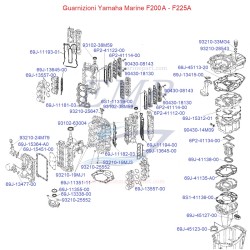 Guarnizioni Yamaha Marine F200A, F225A
