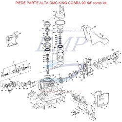 RICAMBI PIEDE PARTE ALTA OMC KING COBRA 90' 98'